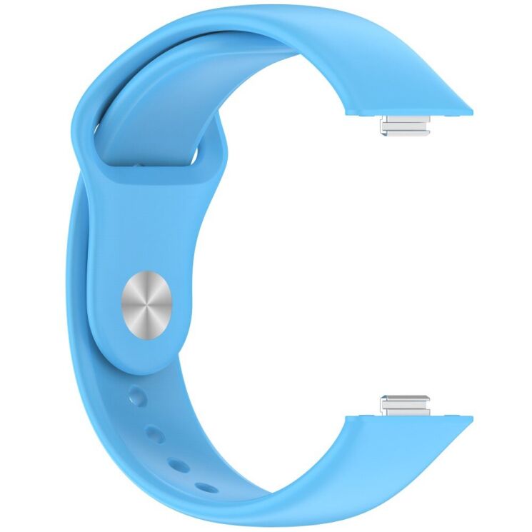 Ремешок Deexe Soft Touch для Huawei Watch Fit 3 - Sky Blue: фото 3 из 7