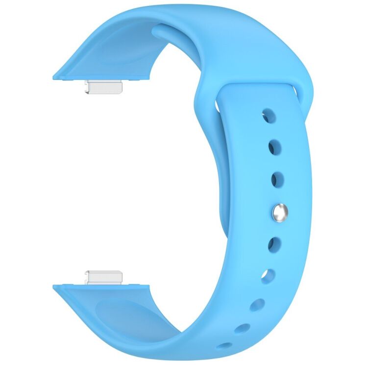 Ремешок Deexe Soft Touch для Huawei Watch Fit 3 - Sky Blue: фото 2 из 7