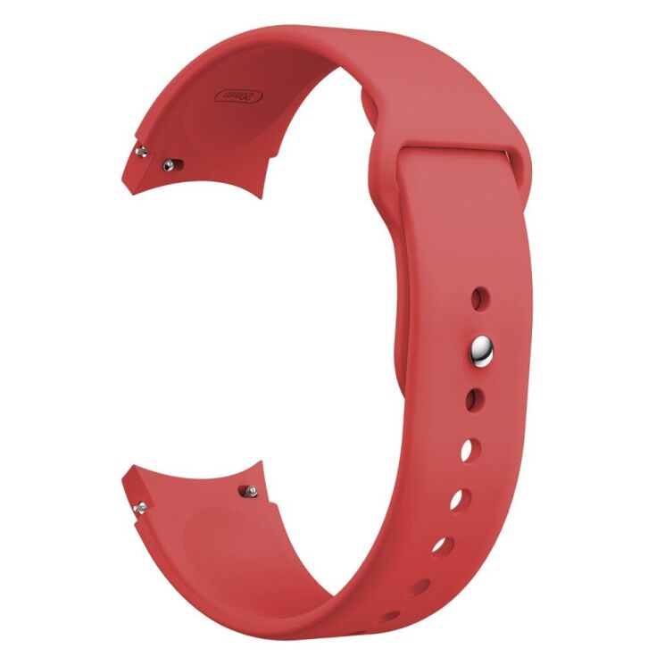 Ремешок Deexe Soft Touch для Samsung Galaxy Watch 5 (40/44mm) / 5 Pro (45mm) - Red: фото 2 из 3