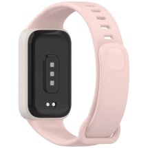 Ремешок Deexe Soft Touch для Xiaomi Mi Smart Band 9 Active / Redmi Band 3 - Pink: фото 1 из 12