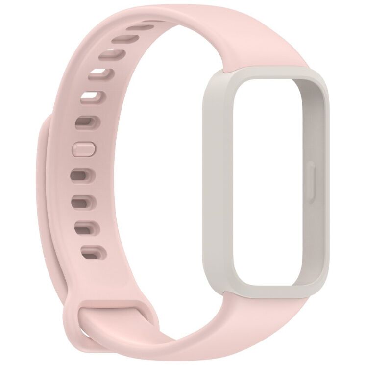 Ремешок Deexe Soft Touch для Xiaomi Mi Smart Band 9 Active / Redmi Band 3 - Pink: фото 4 из 12