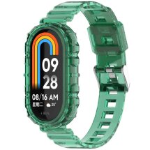 Ремешок Deexe Solid Color для Xiaomi Mi Smart Band 8 / 9 - Transparent Green: фото 1 из 9