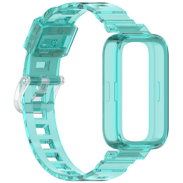Ремешок Deexe Solid Color для Xiaomi Mi Smart Band 9 Active / Redmi Band 3 - Blue: фото 4 из 11