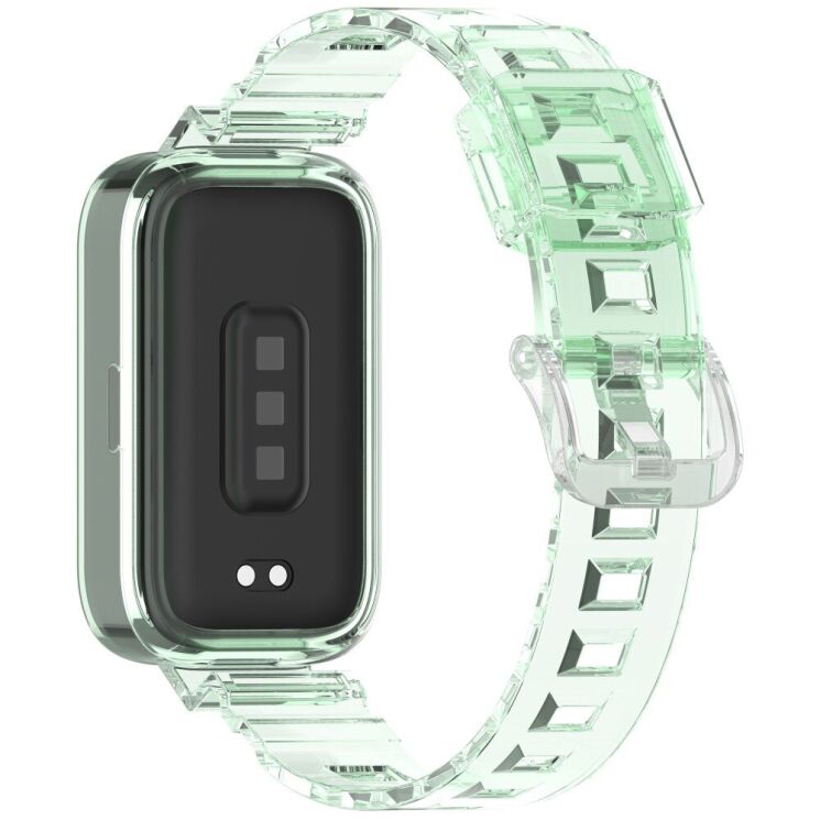 Ремешок Deexe Solid Color для Xiaomi Mi Smart Band 9 Active / Redmi Band 3 - Blue: фото 6 из 11