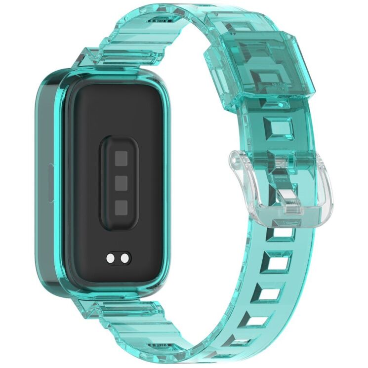 Ремешок Deexe Solid Color для Xiaomi Mi Smart Band 9 Active / Redmi Band 3 - Blue: фото 1 из 11