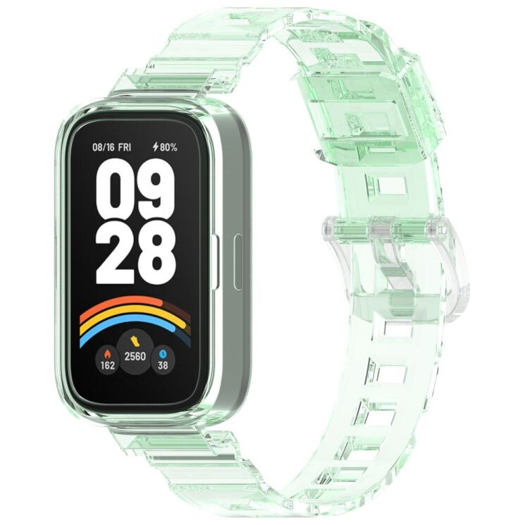 Ремешок Deexe Solid Color для Xiaomi Mi Smart Band 9 Active / Redmi Band 3 - Blue: фото 5 из 11