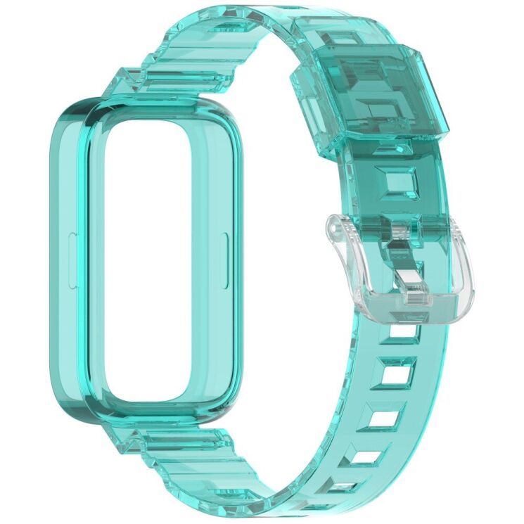 Ремешок Deexe Solid Color для Xiaomi Mi Smart Band 9 Active / Redmi Band 3 - Blue: фото 3 из 11