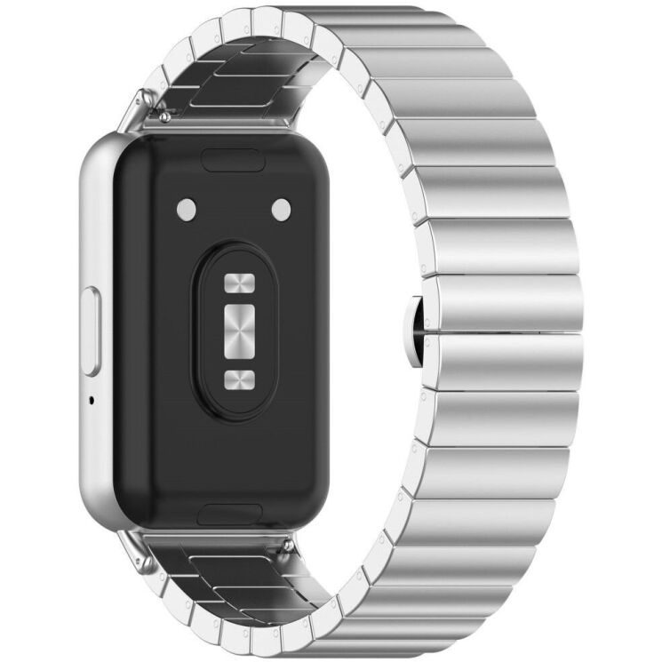 Ремінець Deexe Steel Strap для Samsung Galaxy Fit 3 - Silver: фото 2 з 8
