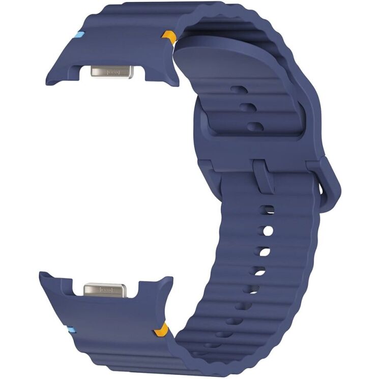 Ремінець KALEBOL Silicone Strap для Samsung Galaxy Watch 8 (40/44mm) / 8 Classic - Midnight Blue: фото 2 з 7