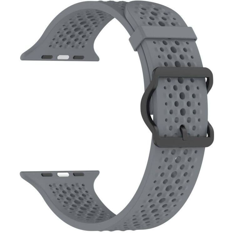 Ремінець Reframe Holes Fit для Apple Watch 49 / 46 / 45 / 44 / SE 44 / 42 (Series 1-3) / Ultra / Ultra 2 - Grey: фото 2 з 7