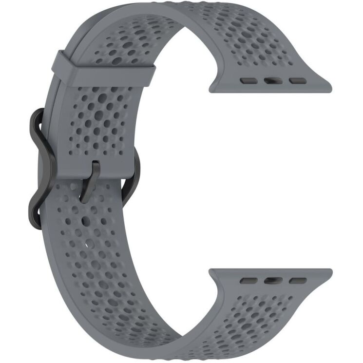 Ремінець Reframe Holes Fit для Apple Watch 49 / 46 / 45 / 44 / SE 44 / 42 (Series 1-3) / Ultra / Ultra 2 - Grey: фото 3 з 7