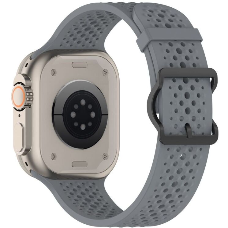 Ремінець Reframe Holes Fit для Apple Watch 49 / 46 / 45 / 44 / SE 44 / 42 (Series 1-3) / Ultra / Ultra 2 - Grey: фото 1 з 7