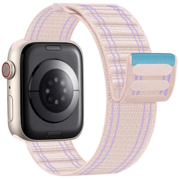 Ремінець Reframe Magic Tape для Apple Watch 49 / 46 / 45 / 44 / SE 44 / 42 (Series 1-3) / Ultra / Ultra 2 / Ultra 3 - Pink / Blue: фото 1 з 6