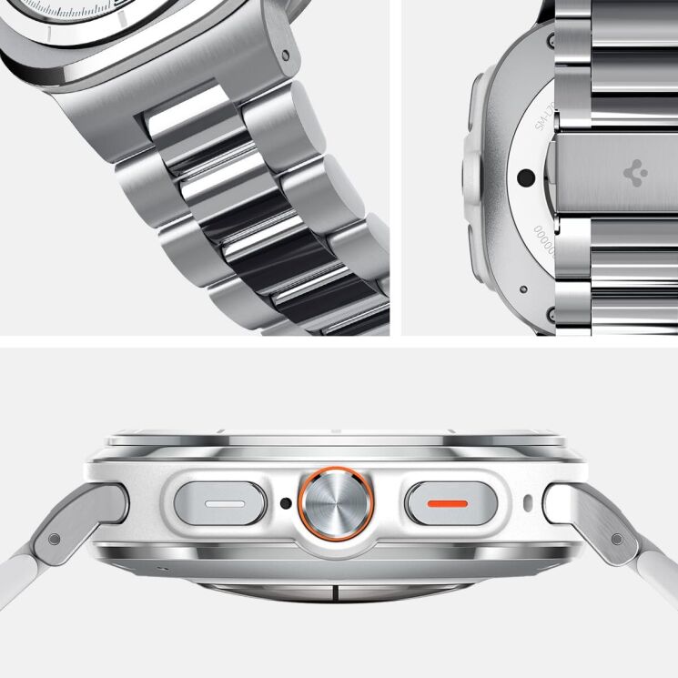 Ремешок Spigen (SGP) Modern Fit для Samsung Galaxy Watch Ultra (47mm) AMP08823 - Silver: фото 14 из 14