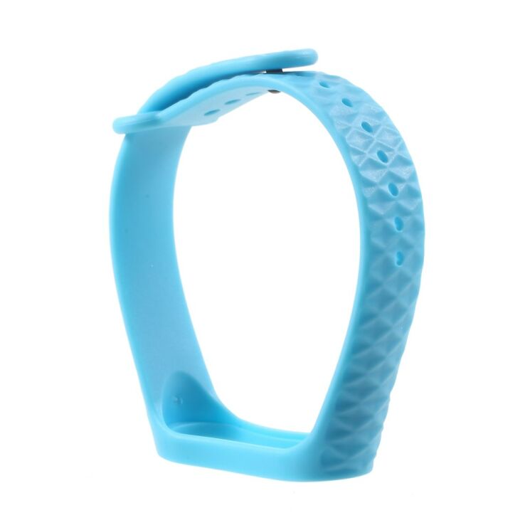 Ремінець UniCase Rhombus Texture для Xiaomi Mi Band 3 - Light Blue: фото 3 з 6