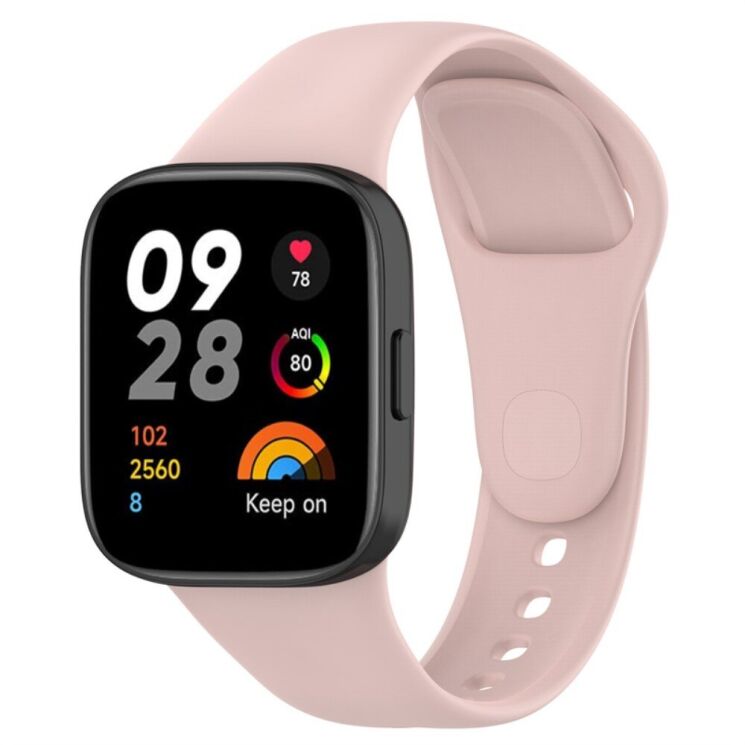 Ремешок UniCase Silicone Band для Xiaomi Redmi Watch 3 - Pink: фото 2 из 5