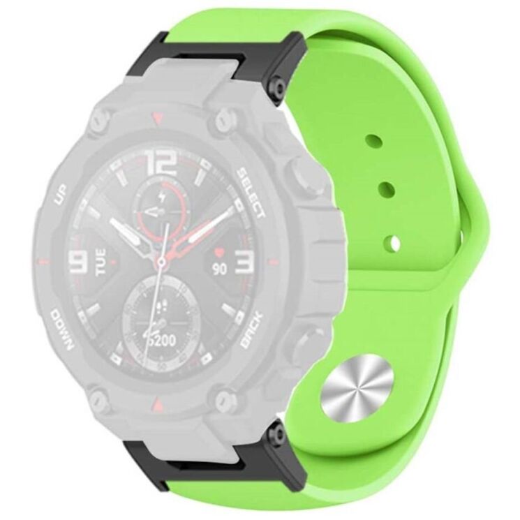 Ремешок UniCase Silicone Strap для Huami Amazfit T-ReX / T-ReX Pro - Fluorescent Green: фото 1 из 3