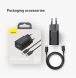 Мережевий зарядний пристрій Baseus Super Si Quick Charger (25W) + кабель Type-C to Type-C (3A, 1m) TZCCSUP-L — Black (141804B). Фото 22 з 22