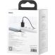 Мережевий зарядний пристрій Baseus Super Si Quick Charger (25W) + кабель Type-C to Type-C (3A, 1m) TZCCSUP-L — Black (141804B). Фото 9 з 22