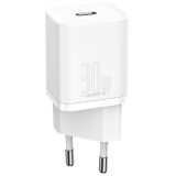 Мережевий зарядний пристрій Baseus Super Si Quick Charger IC (30W) - White (141693W)