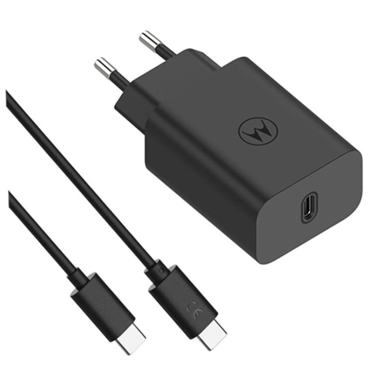 Сетевое зарядное устройство Motorola TurboPower 30W + кабель Type-C to Type-C (SJMC302) - Black: фото 2 из 15