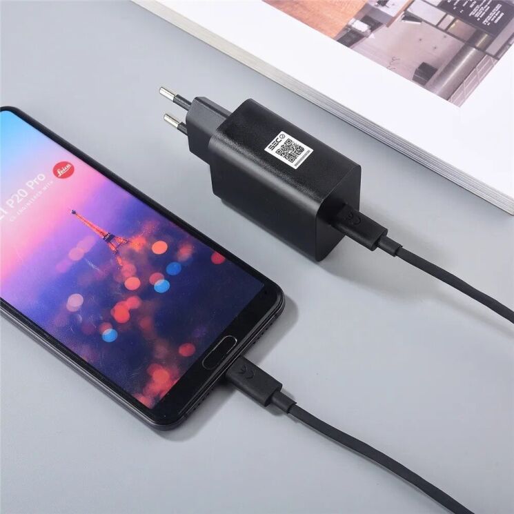 Сетевое зарядное устройство Motorola TurboPower 30W + кабель Type-C to Type-C (SJMC302) - Black: фото 14 из 15