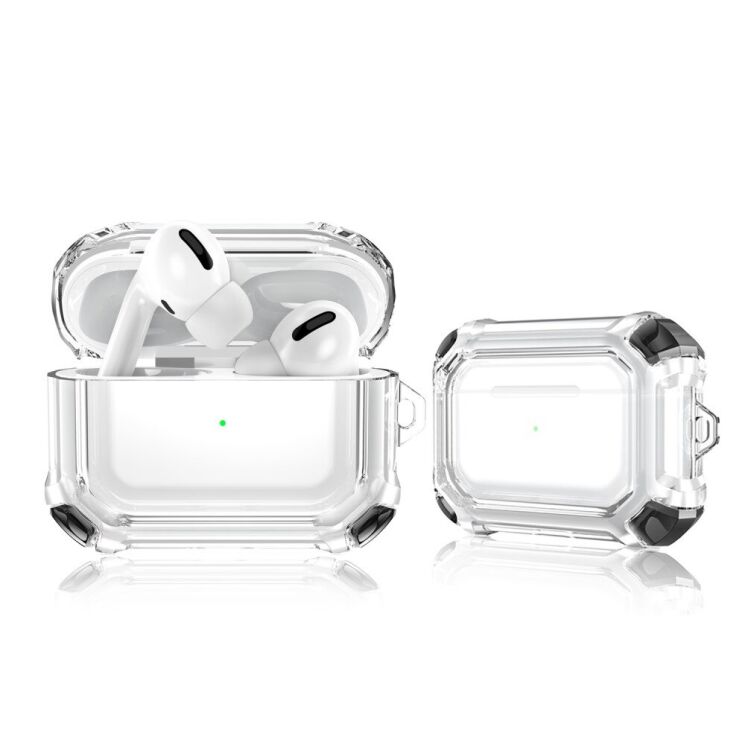 Силиконовый чехол Deexe Defender Cover для Apple AirPods Pro - Black: фото 2 из 6