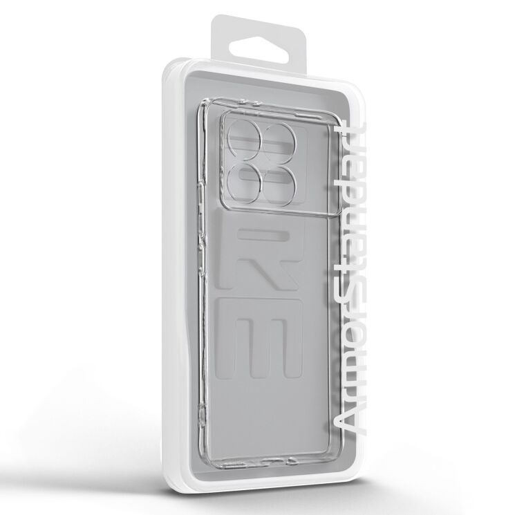 Силиконовый (TPU) чехол ArmorStandart Air Series для Xiaomi Poco F6 Pro - Transparent: фото 6 из 6