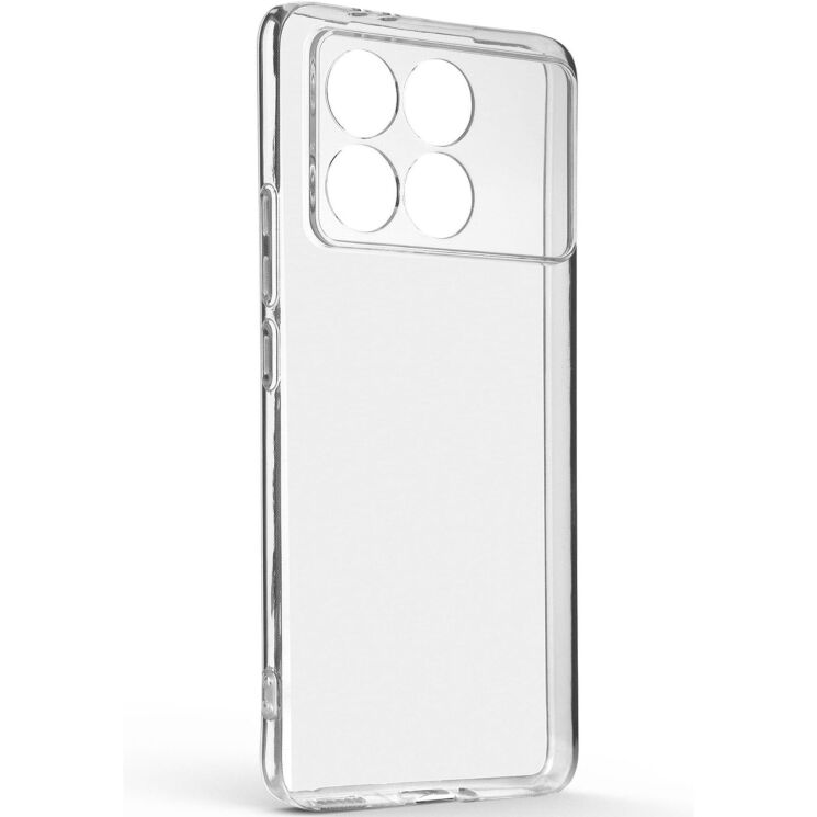 Силиконовый (TPU) чехол ArmorStandart Air Series для Xiaomi Poco F6 Pro - Transparent: фото 2 из 6
