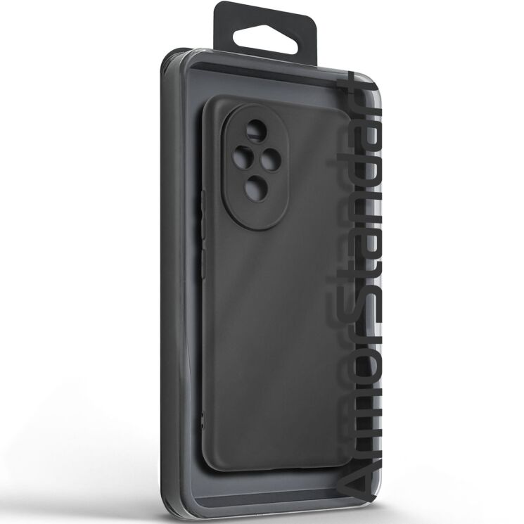 Силиконовый (TPU) чехол ArmorStandart Matte Slim Fit для Honor 200 - Black: фото 3 из 5
