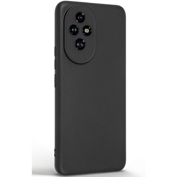 Силиконовый (TPU) чехол ArmorStandart Matte Slim Fit для Honor 200 - Black: фото 2 из 5