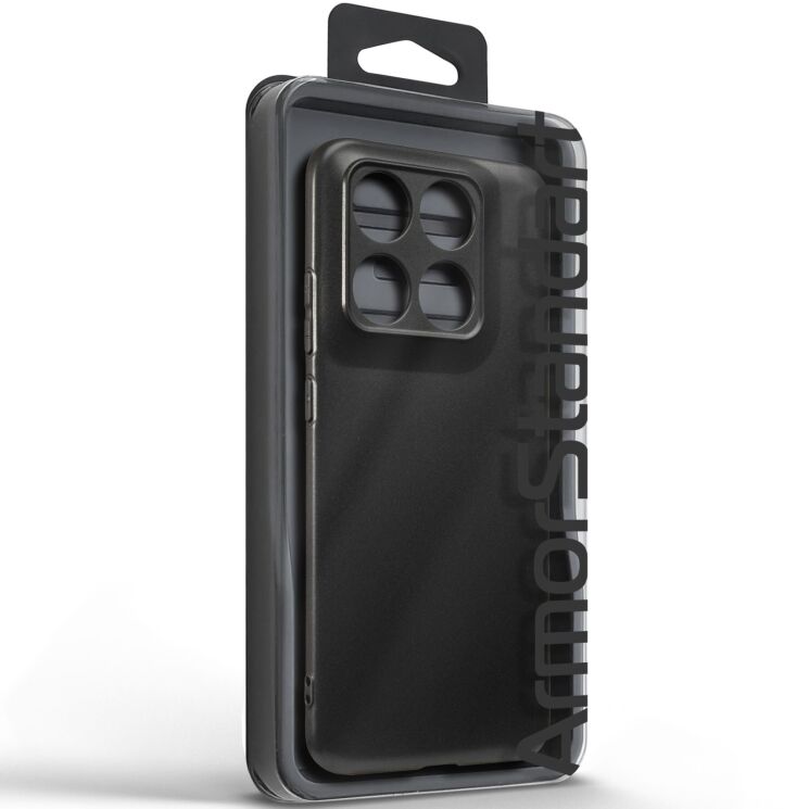 Силиконовый (TPU) чехол ArmorStandart Matte Slim Fit для Motorola Edge 70 Pro - Black: фото 3 из 5