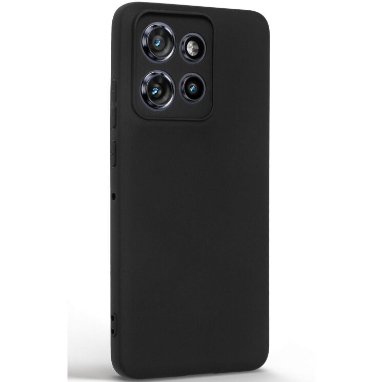 Силиконовый (TPU) чехол ArmorStandart Matte Slim Fit для Motorola Moto G75 - Black: фото 2 из 5