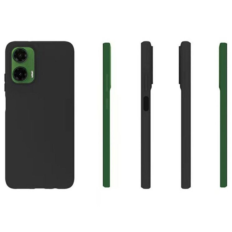 Силиконовый (TPU) чехол Deexe Matte Case для Motorola Moto G35 - Black: фото 4 из 4