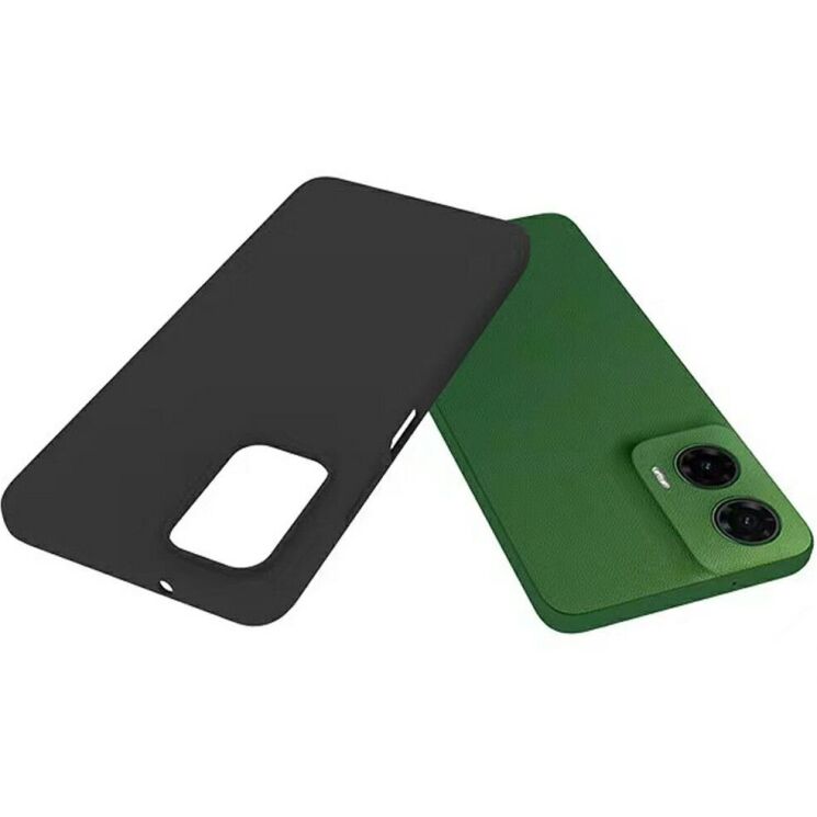 Силиконовый (TPU) чехол Deexe Matte Case для Motorola Moto G35 - Black: фото 3 из 4