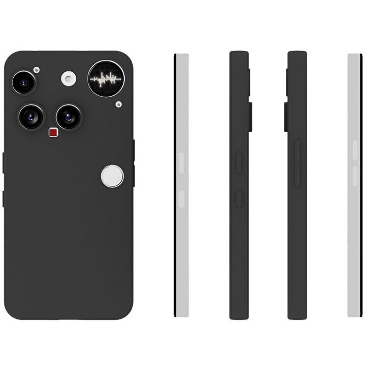 Силіконовий (TPU) чохол Deexe Matte Case для Nothing Phone (3) - Black: фото 5 з 5
