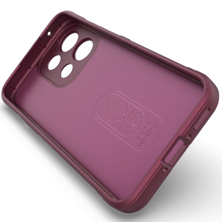 Силиконовый (TPU) чехол Deexe Terra Case для OPPO Reno 16 F/FS - Wine Red: фото 3 из 8