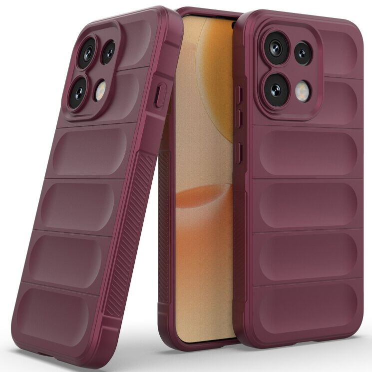 Силиконовый (TPU) чехол Deexe Terra Case для OPPO Reno 16 F/FS - Wine Red: фото 2 из 8