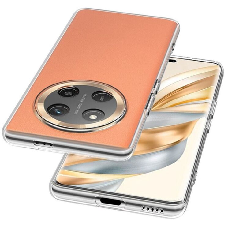 Силиконовый (TPU) чехол Deexe UltraThin для Honor Magic 7 Lite - Transparent: фото 3 из 4