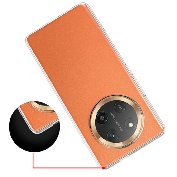 Силиконовый (TPU) чехол Deexe UltraThin для Honor Magic 7 Lite - Transparent: фото 2 из 4
