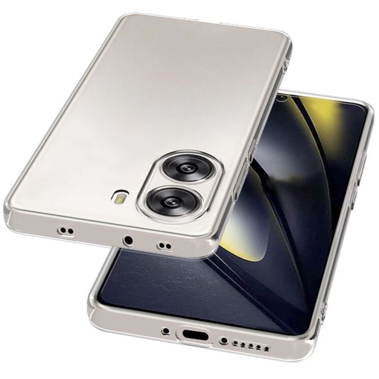 Силіконовий (TPU) чохол Deexe UltraThin для Xiaomi Poco X7 Pro - Transparent: фото 3 з 4