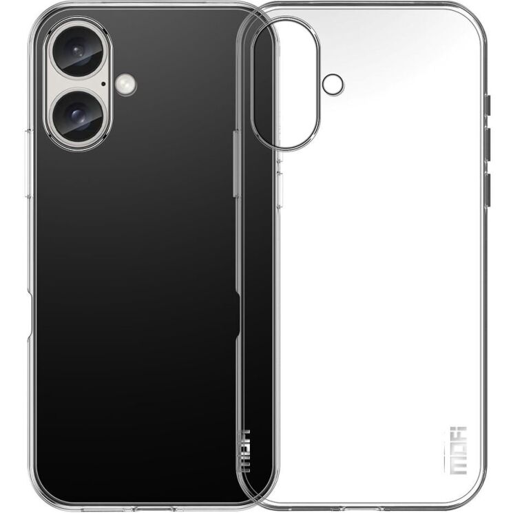 Силиконовый (TPU) чехол MOFI Thin Guard для Apple iPhone 16 Plus - Transparent: фото 1 из 11