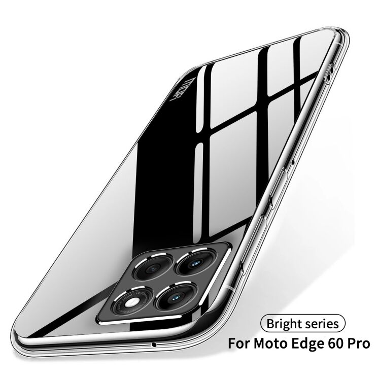 Силиконовый (TPU) чехол MOFI Thin Guard для Motorola Edge 60 Pro - Transparent: фото 9 из 10