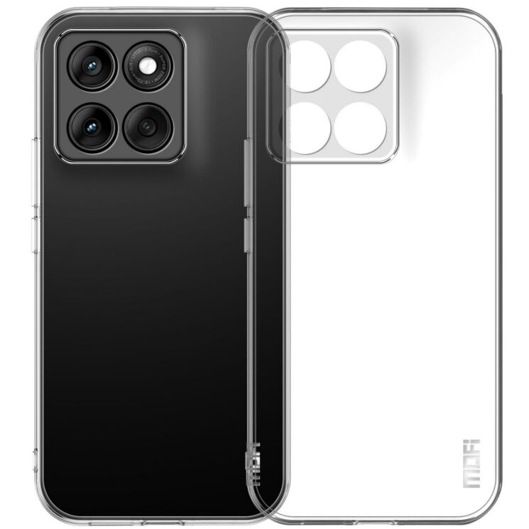 Силиконовый (TPU) чехол MOFI Thin Guard для Motorola Edge 60 Pro - Transparent: фото 1 из 10