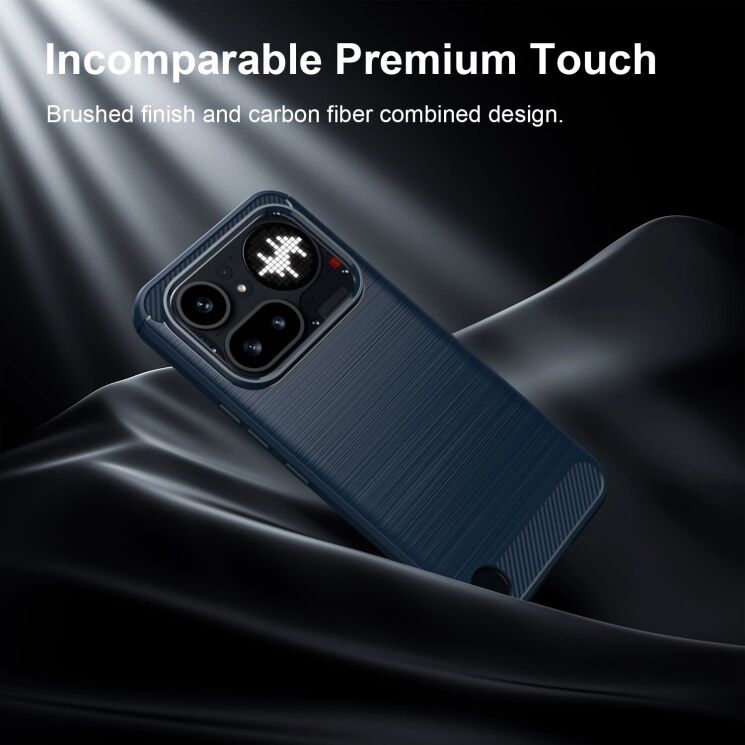 Силиконовый (TPU) чехол UniCase Carbon для Nothing Phone (4a) Pro - Black (411407B) Силиконовый (TPU) чехол UniCase Carbon для Nothing Phone (4a) Pro - Black: фото 8 из 9