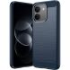 Силиконовый (TPU) чехол UniCase Carbon для Xiaomi Redmi Note 17 Pro Max - Blue (430519L). Фото 1 из 9