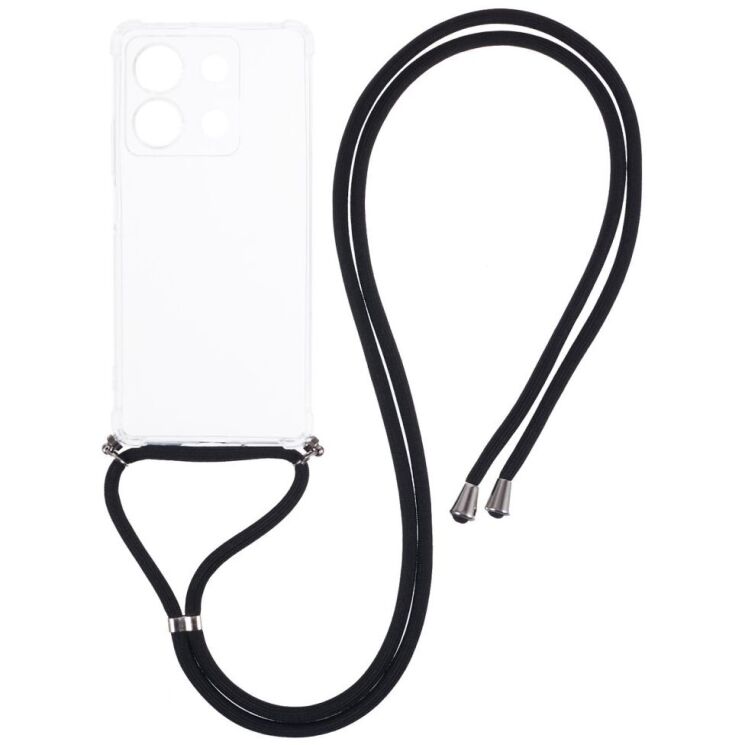 Силиконовый (TPU) чехол UniCase Carrying AirBag для Xiaomi Redmi Note 13 5G - Transparent: фото 1 из 5