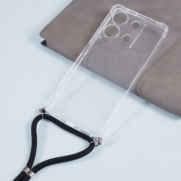 Силиконовый (TPU) чехол UniCase Carrying AirBag для Xiaomi Redmi Note 13 5G - Transparent: фото 3 из 5