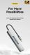 USB HUB ESSAGER QingHong 7 in 1 (EHB07-QH0G-Z) - Grey (982801H). Фото 2 из 3