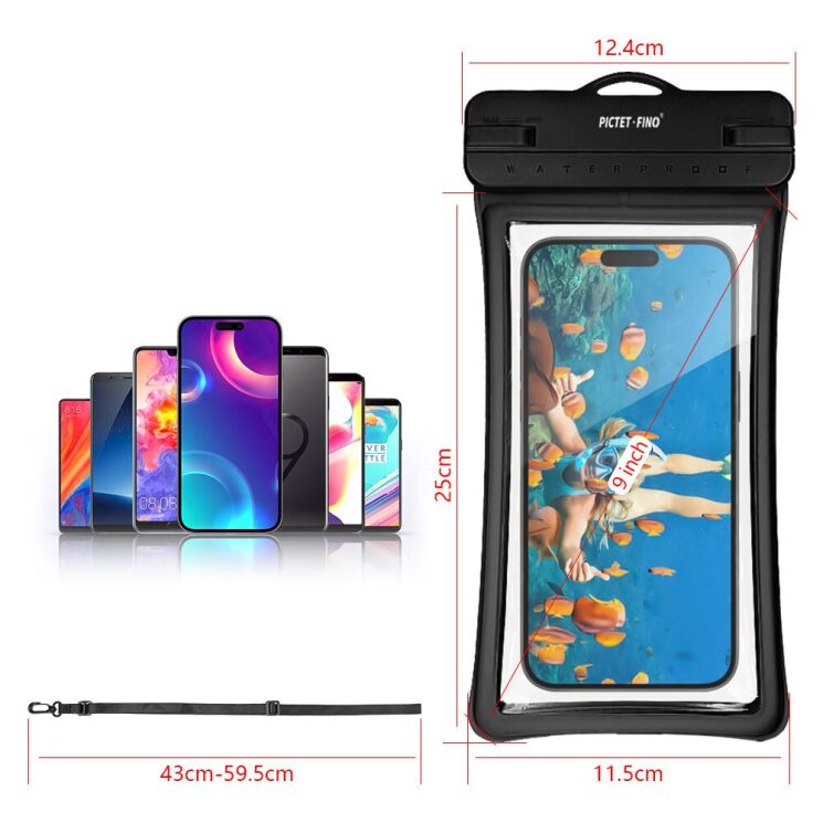 Вологозахисний чохол PICTET.FINO RH26 Waterproof Bag - Black (981861B) Вологозахисний чохол PICTET.FINO RH26 Waterproof Bag - Black: фото 7 з 7